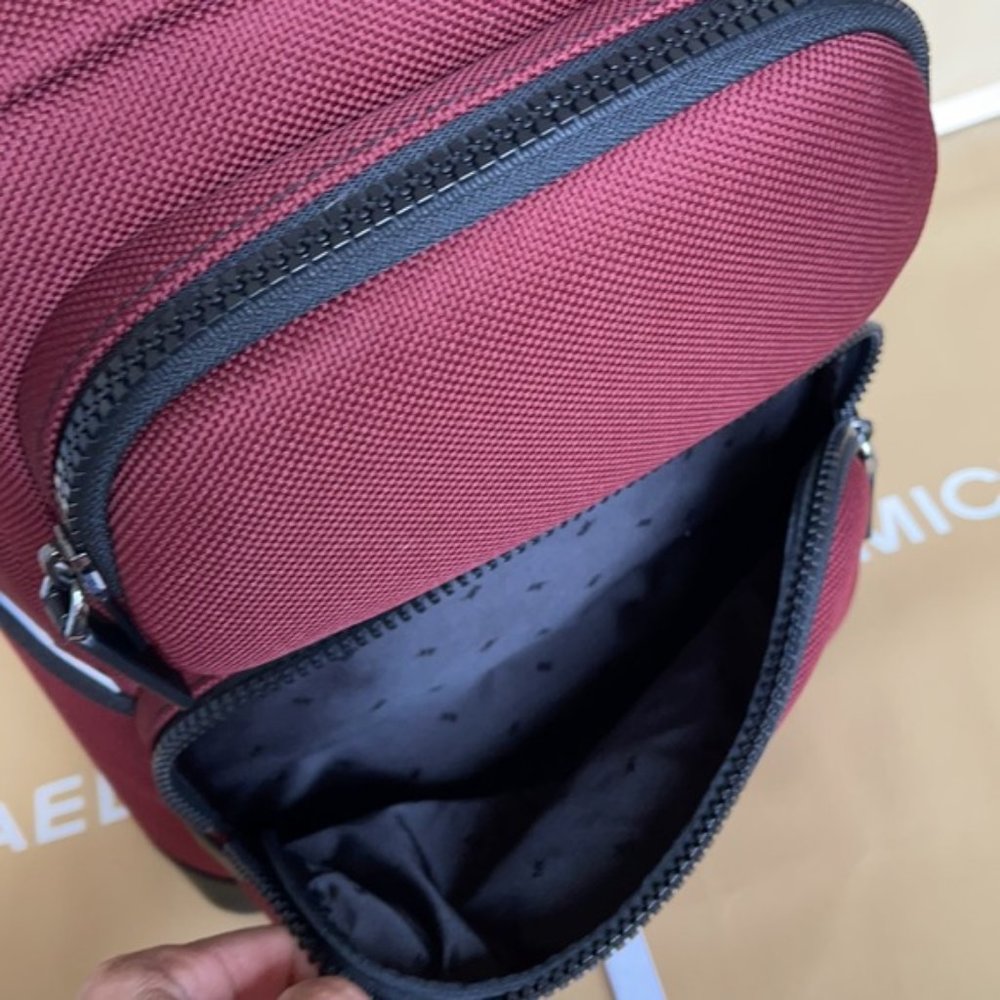 Michael Kors Kent Sport Utility Backpack Merlot - Picture 10 of 16